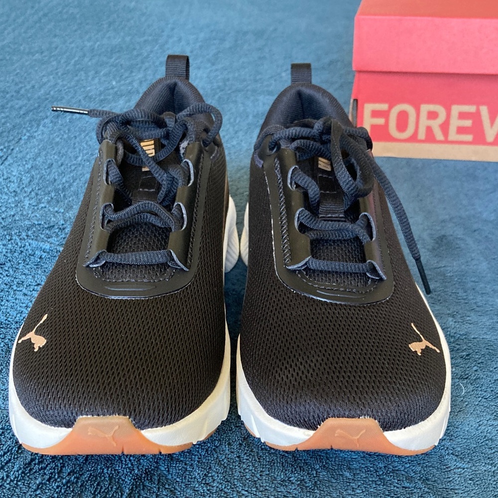 Puma Focus Lite Sneakers Black and White Athletic Shoes size 7 - Picture 4 of 11